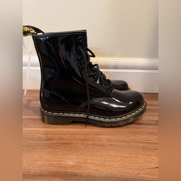 Dr. Martens Shoes - Dr. Martens Eight-Eye 8 Hole Patent Leather Boots Size 9 NWOT